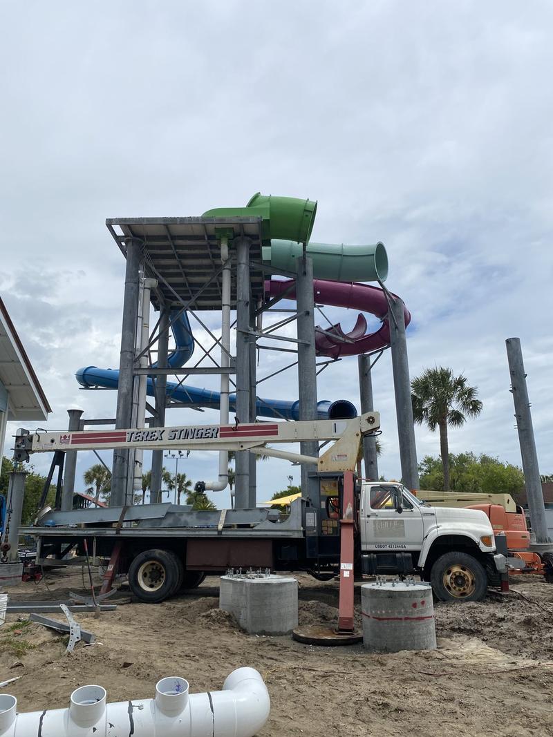 Water Park Slide Tower