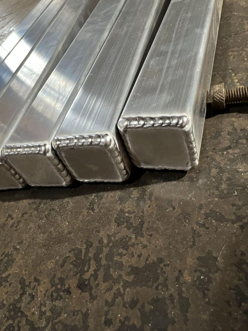 Welded aluminum tube sections