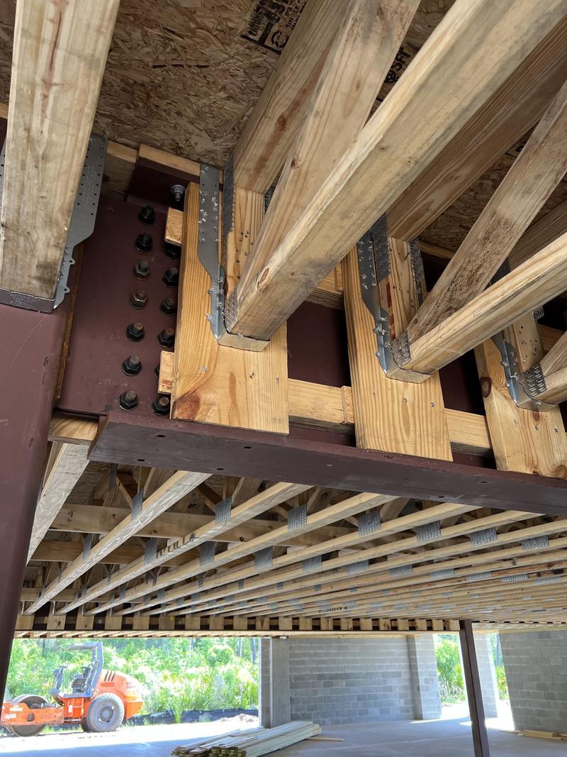 Steel Under a Raised Home