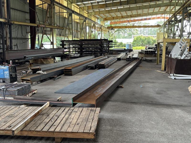 Inside the Griffis Steel shop in Brunswick